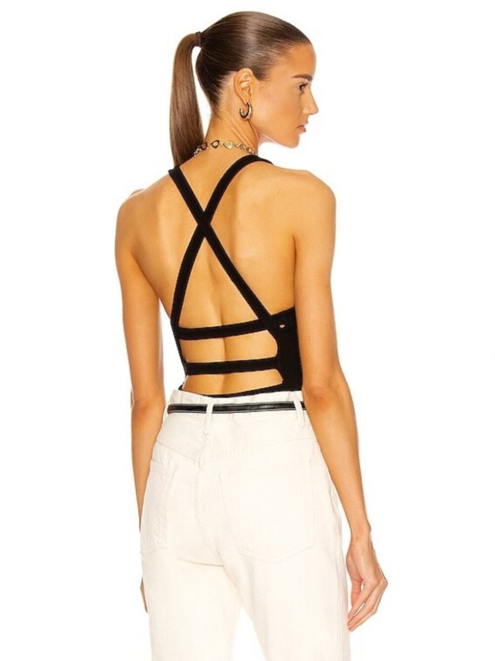 Agolde Nova Banded Back Bodysuit NWT